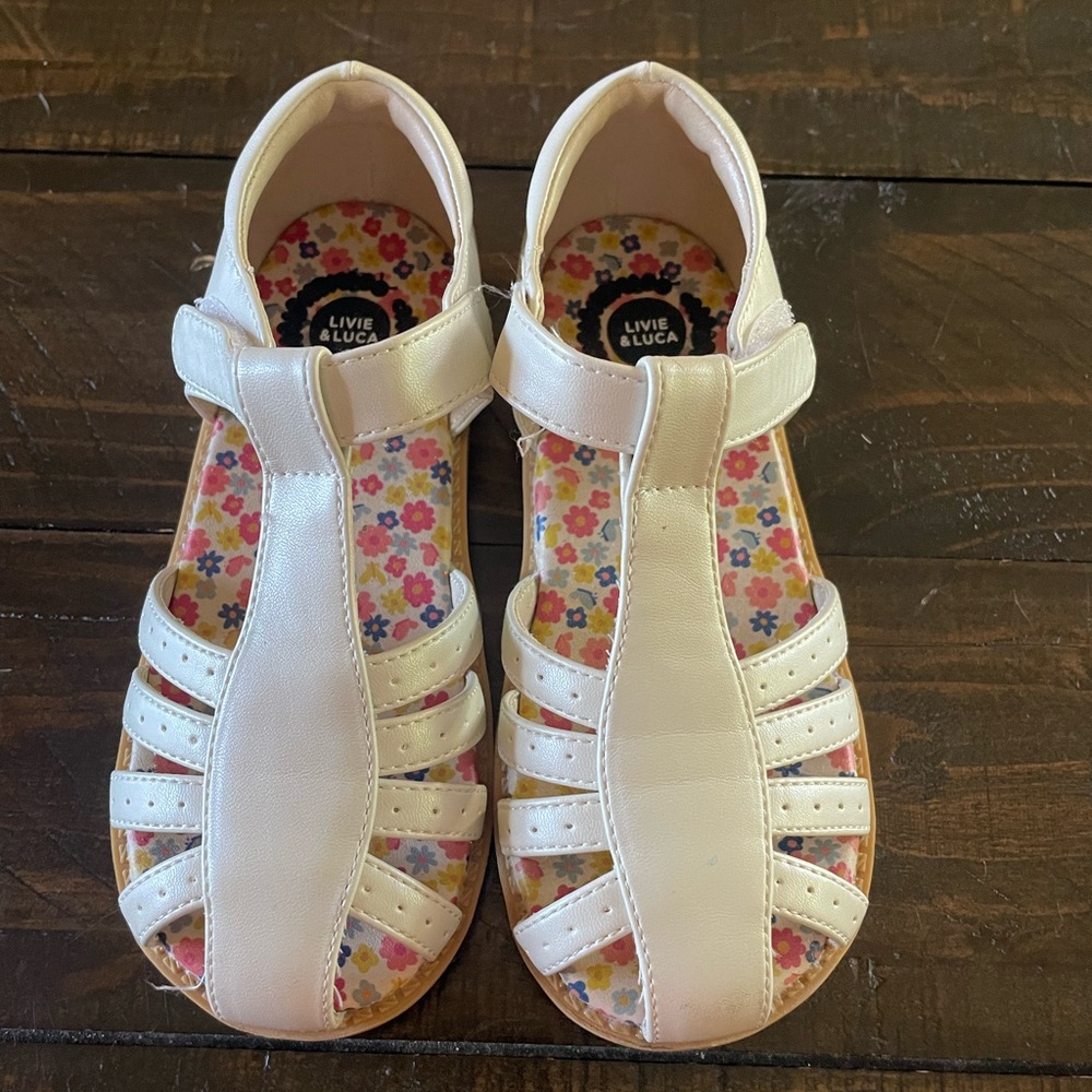 Livie and Luca white sandals size 11